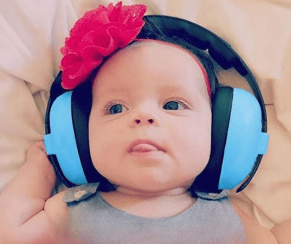 Casque anti-bruit pour enfants - Bandeau rembourré pour dormir - Protection  auditive réglable - Bleu